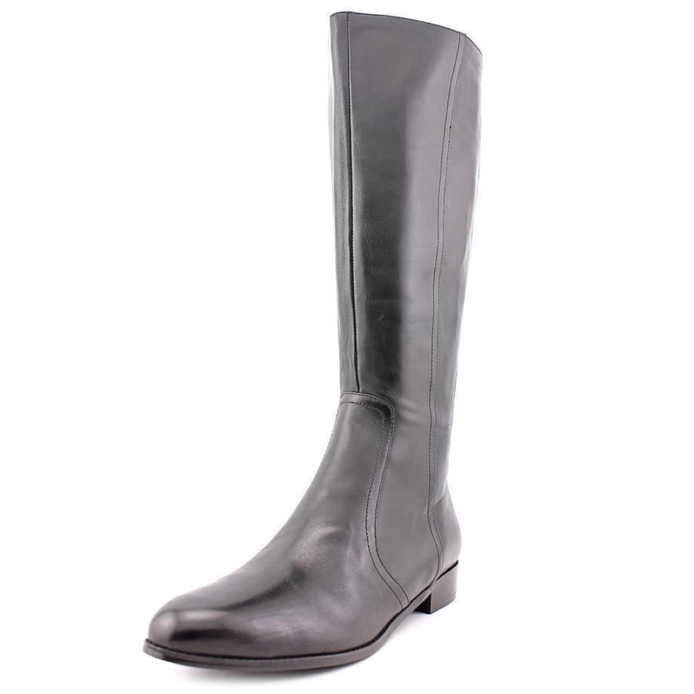 ALFANI CAIN LEATHER RIDING STRETCH KNEE BOOTS 8.5